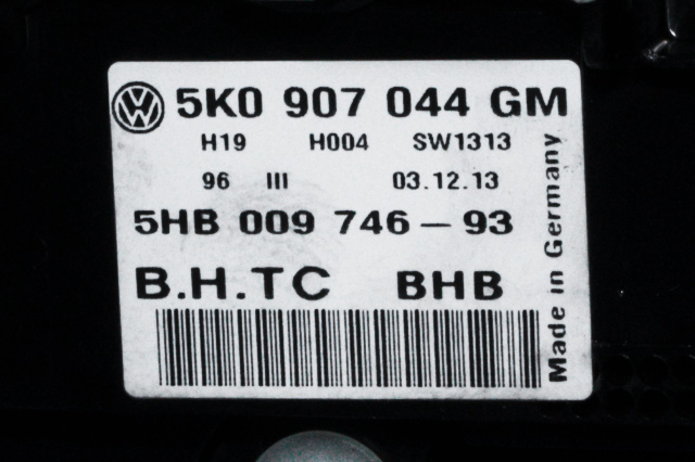 Varmeapparat betjening til VW Tiguan 2011-2016 (Type I, Fase 2) (HELLA|5HB 009 746-93|5K0 907 044 GM|)