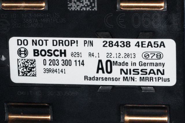 Sensor radar til Nissan Qashqai 2014-2021 (Type II) (BOSCH|0 203 300 114|28438-4EA5A|)