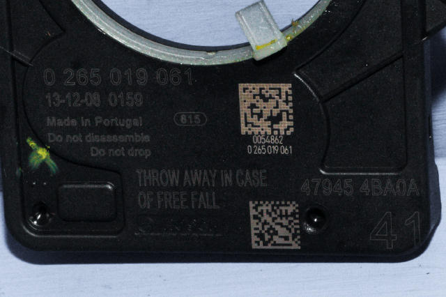 Sensor rattvinkel til Nissan Qashqai 2014-2021 (Type II)  (BOSCH|0 265 019 061|47945-4BA0A|)