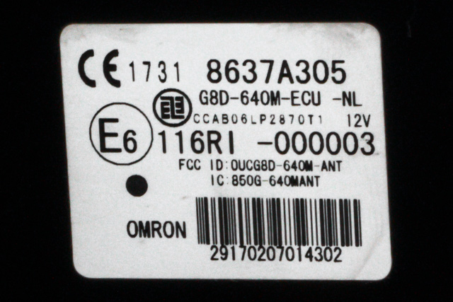 Styreenhet nøkkelfri/keyless til Mitsubishi Outlander 2007-2010 (Type II, Fase 1) (MITSUBISHI|8637A305|)