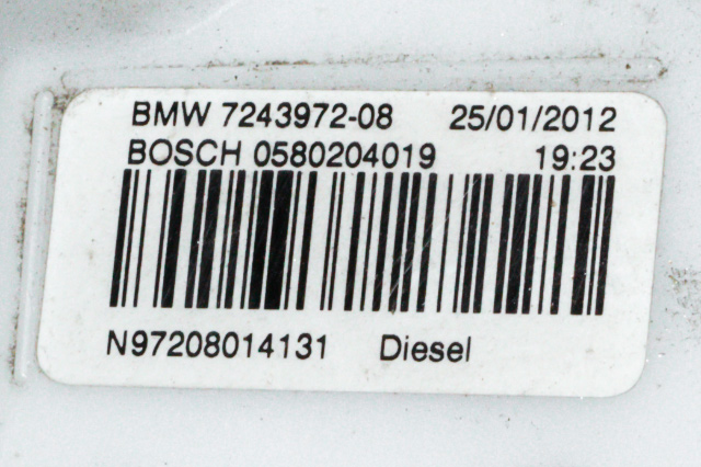 Dieselpumpe fødepumpe til BMW 3-Serie 2012-2018 (F30/F31/F34) (F30/F31/F34) (BOSCH|0 580 204 019|7 243 972|)