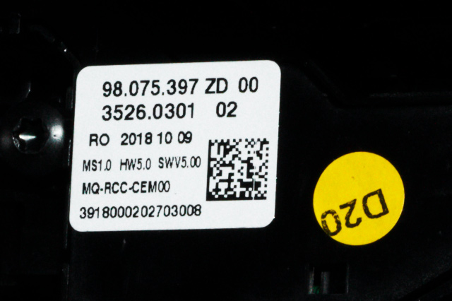 Dashbord friskluftdyse midtkonsoll til Peugeot Expert 2016-->> (Type III)