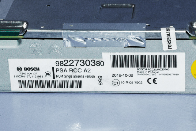 Bilstereo navigasjon til Peugeot Expert 2016-->> (Type III)  (PEUGEOT|98 227303 80|)