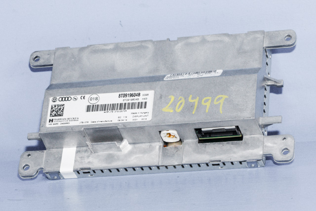 Bilstereo navigasjon skjerm til Audi Q5 2012-2017 (Type I, Fase 2) (VAG|8T0 919 604 B|)