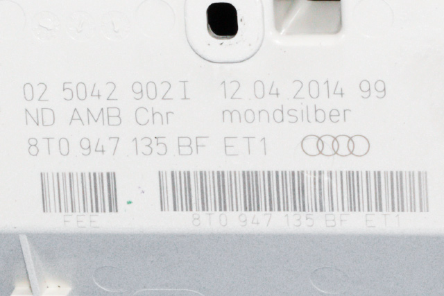 Taklyspanel til Audi Q5 2012-2017 (Type I, Fase 2)  (VAG|8T0 947 135 BF|)