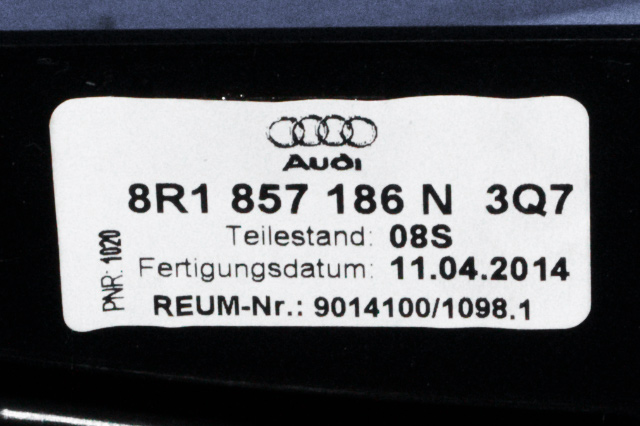 Bryter nødblink til Audi Q5 2012-2017 (Type I, Fase 2) (VAG|8R1 857 186 N|)
