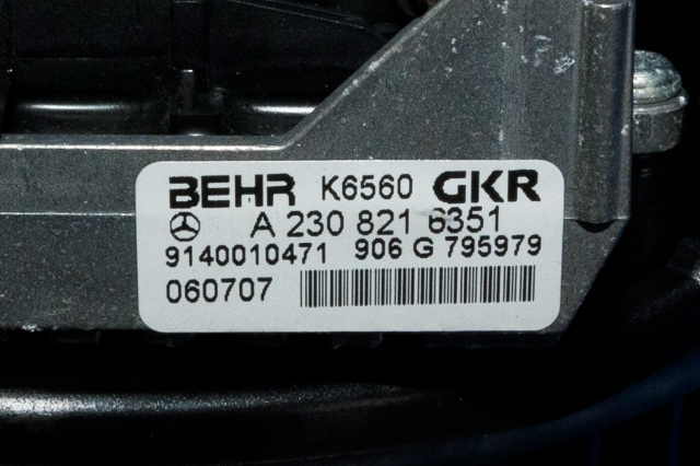 Varmeapparat motor til Mercedes CLS 2004-2010 (C219) (C219) 