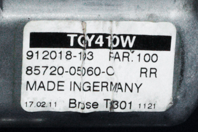 Ruteheis venstre bak til Toyota Avensis 2009-2015 (Type III, Fase 1)  (DENSO|912018-103|85720-05060-C|)