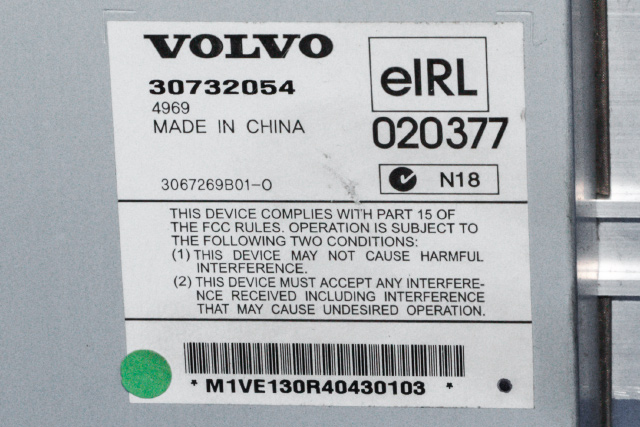 Bilstereo forsterker til Volvo XC90 2002-2006 (Type I, Fase 1)  (VOLVO|30732054|)