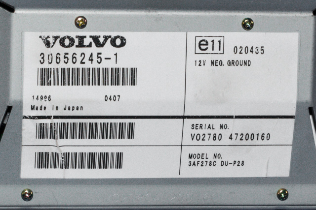 Instrument head-up display (HUD) til Volvo XC90 2002-2006 (Type I, Fase 1) (VOLVO|30656245-1|)