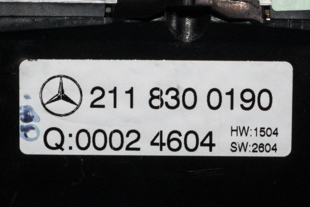 Varmeapparat betjening til Mercedes E-Klasse 2002-2006 (Fase 1) (W211) (W211) (MERCEDES|211 830 01 90|)