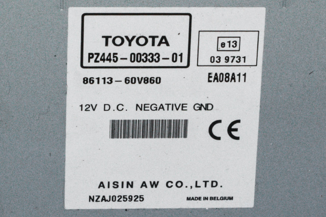 Bilstereo navigasjon til Toyota Avensis 2009-2015 (Type III, Fase 1)  (TOYOTA|PZ445-00333-01|)