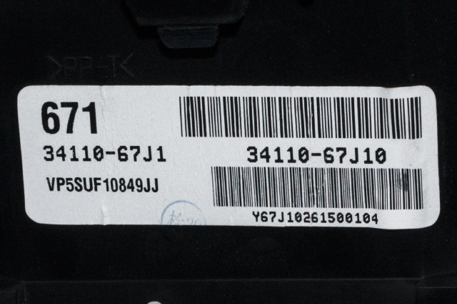 Instrumentpanel til Suzuki Grand Vitara 2005-2015 (Type III)  (SUZUKI|34110-67J10|)