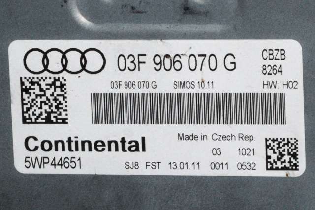 Styreenhet motor til Audi A3 2009-2012 (Type II, Fase 2)  (VAG|03F 906 070 G|)