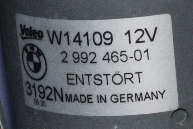 Viskermotor frontrute komplett m/overføring til BMW X1 2009-2015 (E84) (E84) (BMW|2 992 465|)
