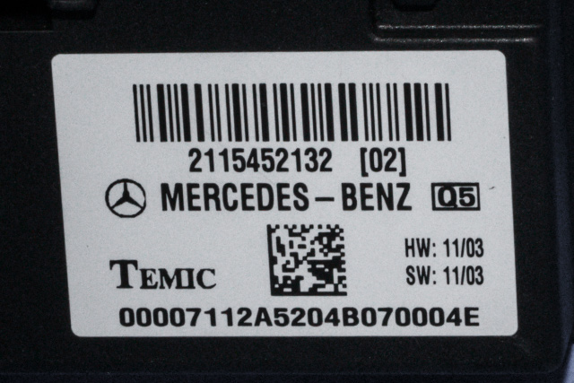 Styreenhet comfort (BCM) til Mercedes E-Klasse 2002-2006 (Fase 1) (W211) (W211) (MERCEDES|211 545 21 32|)