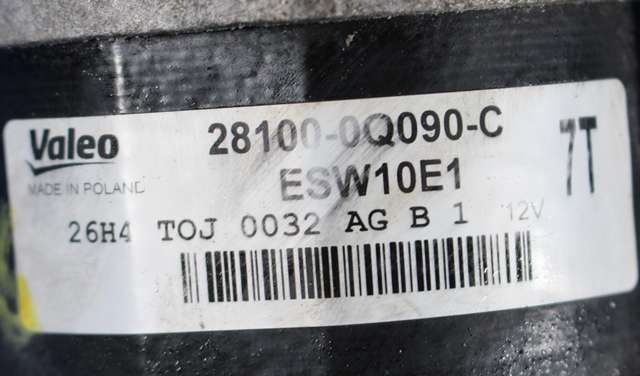 Starter til Toyota Aygo 2014-->> (Type II)  (VALEO|ESW10E1|28100-0Q090-C|)