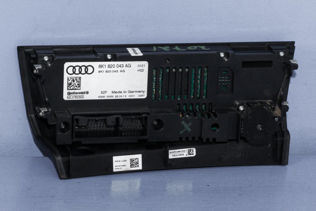Varmeapparat betjening til Audi A4 2007-2014 (Type IV) (B8) (B8) (VAG|8K1 820 043 AG|)
