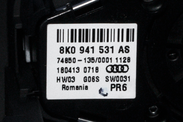 Bryter lys til Audi A4 2007-2014 (Type IV) (B8) (B8) (VAG|8K0 941 531 AS|)