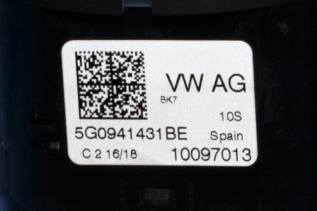 Bryter lys til VW e-Golf 2017-2020 (Fase 2)  (VAG|5G0 941 431 BE|)