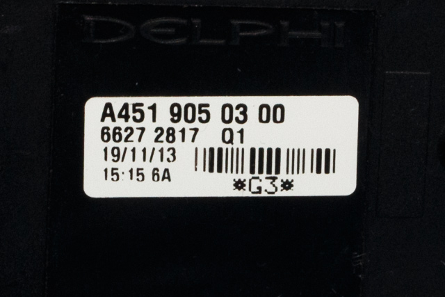 Bryter visker til Smart Fortwo 2007-2014 (Type II) (W451) (W451) (MERCEDES|A 451 905 03 00|)