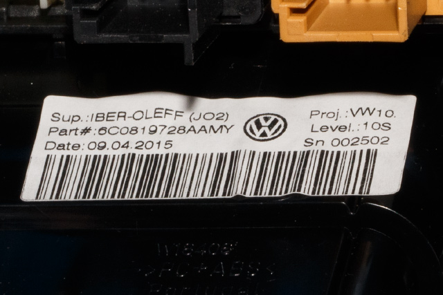 Dashbord friskluftdyse midtkonsoll til VW Polo 2014-2017 (Type V, Fase 2)  