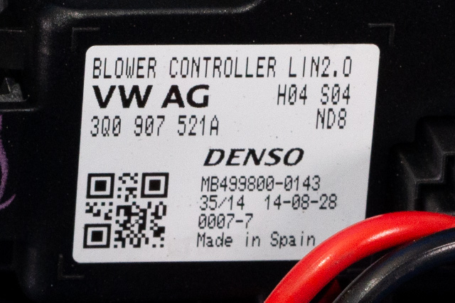 Varmeapparat motor til VW Passat 2015-2019 (Fase 1) (B8) (B8) (VAG|3Q1 819 021 A|)