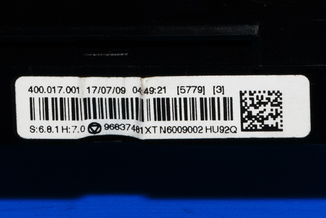 Varmeapparat betjening til Peugeot 3008 2009-2016 (Type I)  (PEUGEOT|96 837481 XT|)