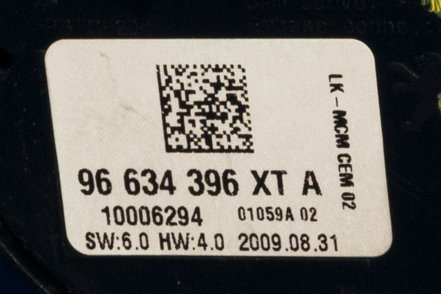 Bryter diverse til Peugeot 3008 2009-2016 (Type I)  (PEUGEOT|96 634396 XT-A|)