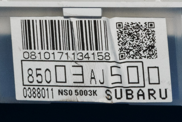 Instrumentpanel til Subaru Outback 2009-2014 (Type IV)  (SUBARU|85003-AJ500|)
