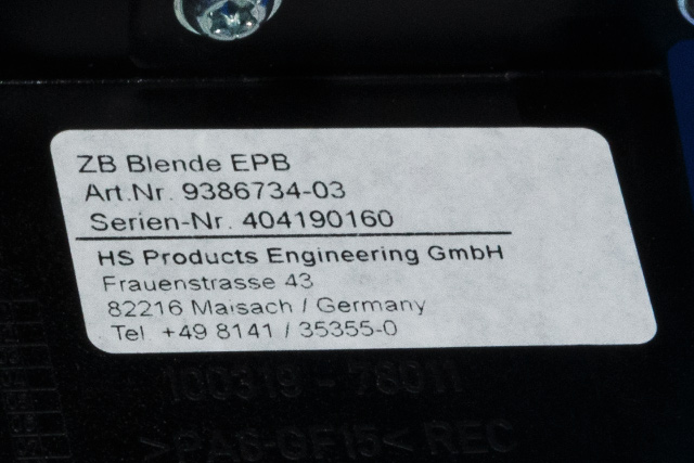 Dashbord diverse til BMW i3 2013-2022 (BMW|9 386 734|)