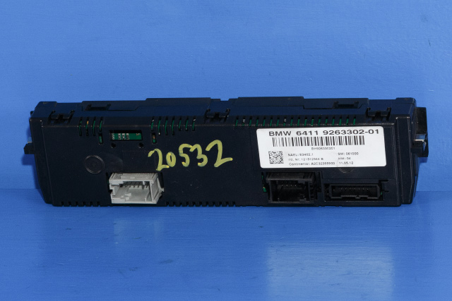 Varmeapparat betjening til BMW X1 2009-2015 (E84) (E84) (BMW|64.11-9 263 302|)