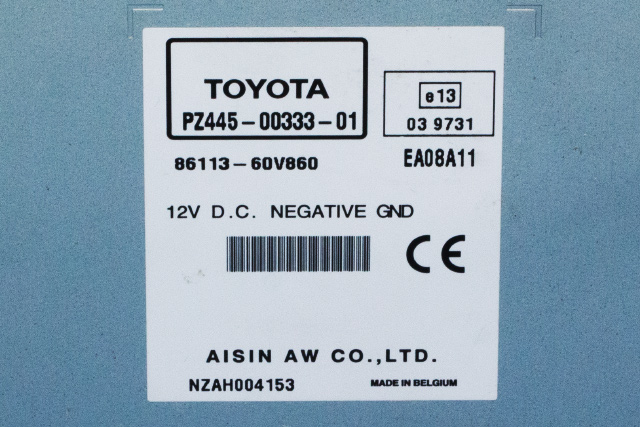 Bilstereo navigasjon til Toyota Avensis 2009-2015 (Type III, Fase 1)  (TOYOTA|PZ445-00333-01|)