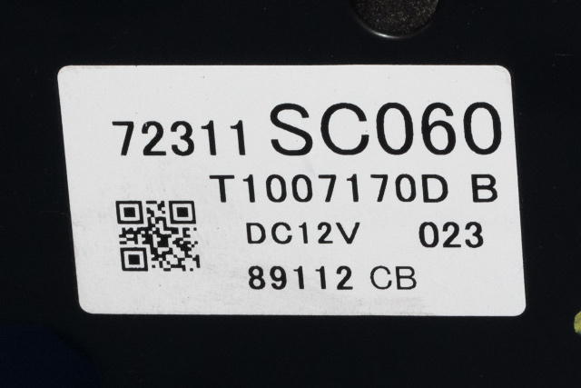 Varmeapparat betjening til Subaru Forester 2008-2013 (Type III)  (SUBARU|72311-SC060|)