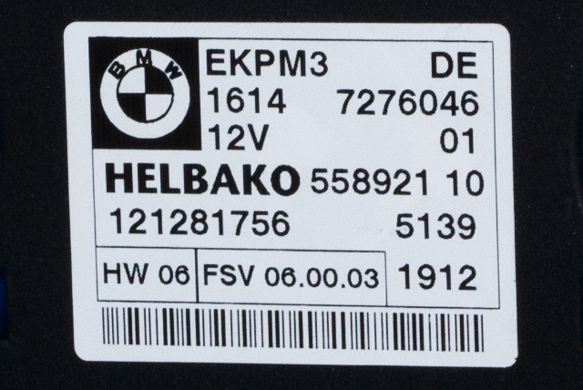 Styreenhet drivstoffpumpe til BMW X1 2009-2015 (E84) (E84) (BMW|16.14-7 276 046|)
