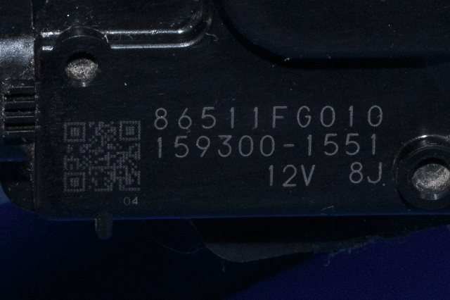 Viskermotor frontrute komplett m/overføring til Subaru Impreza 2008-2012 (Type III) (DENSO|159300-1551|86511-FG010|)