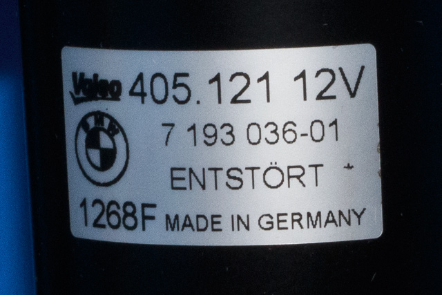 Viskermotor frontrute komplett m/overføring til BMW 1-Serie 2004-2011 (E81/E82/E87/E88) (E81/E82/E87/E88) (VALEO|405.121|7 193 036|)