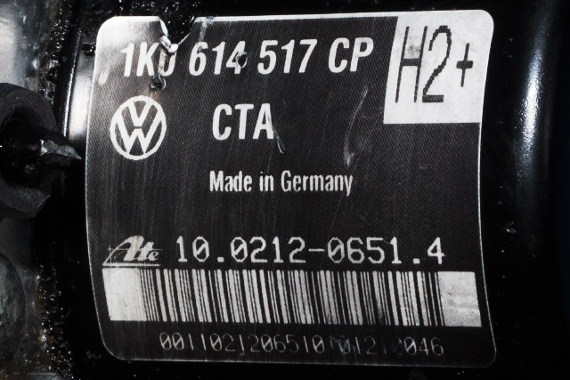 ABS sentral til Audi A3 2009-2012 (Type II, Fase 2)  (VAG|1K0 614 517 CP|1K0 907 379 BE|)