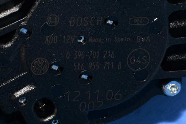 Viskermotor bakrute til VW Touran 2010-2015 (Type I, Fase 3) (BOSCH|0 390 201 216|5K6 955 711 B|)
