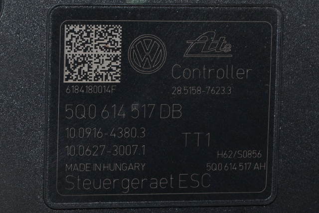 ABS sentral til VW e-Golf 2017-2020 (Fase 2)  (VAG|5Q0 614 517 DB|)