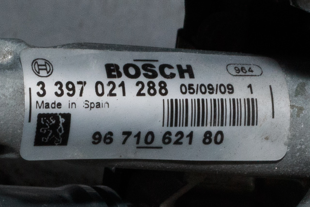 Viskermotor foran venstre til Peugeot 3008 2009-2016 (Type I)  (PEUGEOT|96 710621 80|)