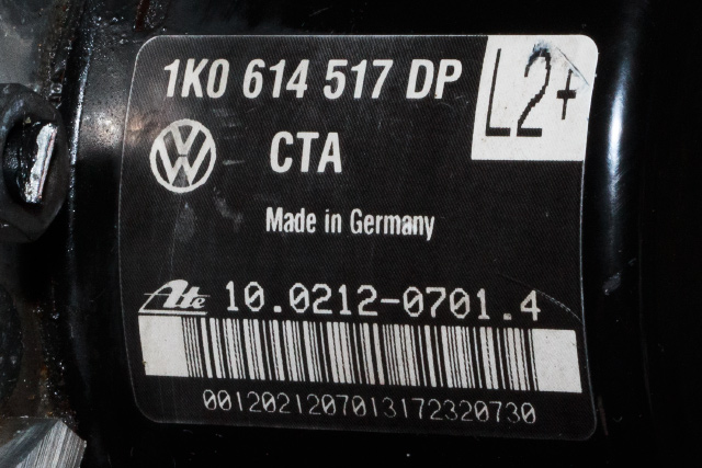 ABS sentral til VW Touran 2010-2015 (Type I, Fase 3) (VAG|1K0 614 517 DP|1K0 907 379 BL|)