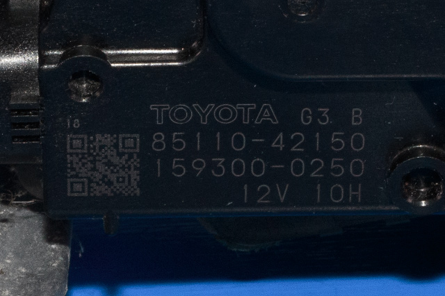 Viskermotor frontrute komplett m/overføring til Toyota RAV4 2006-2009 (Type III, Fase 1) (DENSO|159300-0250|85110-42150|)
