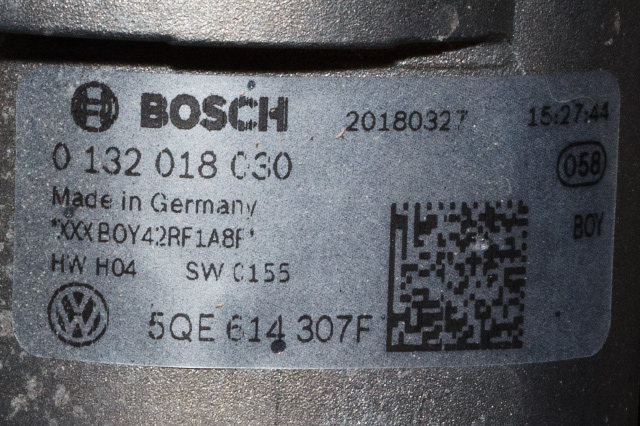 Motorrom diverse til VW e-Golf 2017-2020 (Fase 2)  (BOSCH|0 132 018 030|5QE 614 307 F.|)