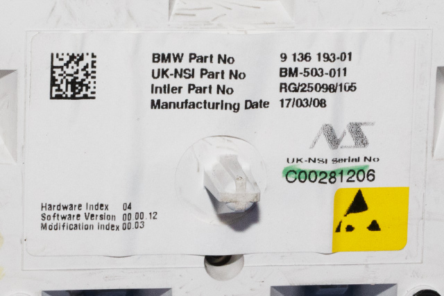 Instrumentpanel til Mini One/Cooper 2007-2014 (R55-57) (R55-57) (BMW|9 136 193|)