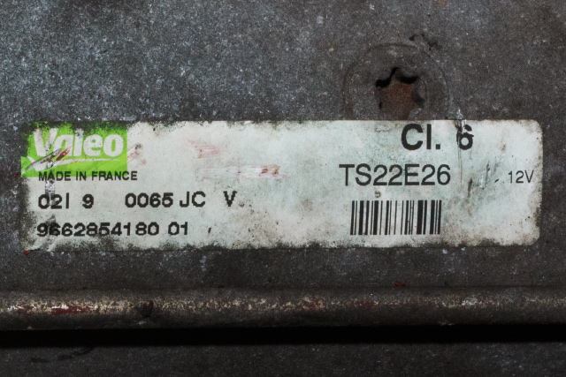 Starter diesel til Peugeot 3008 2009-2016 (Type I)  (VALEO|TS22E26|96 628541 80|)