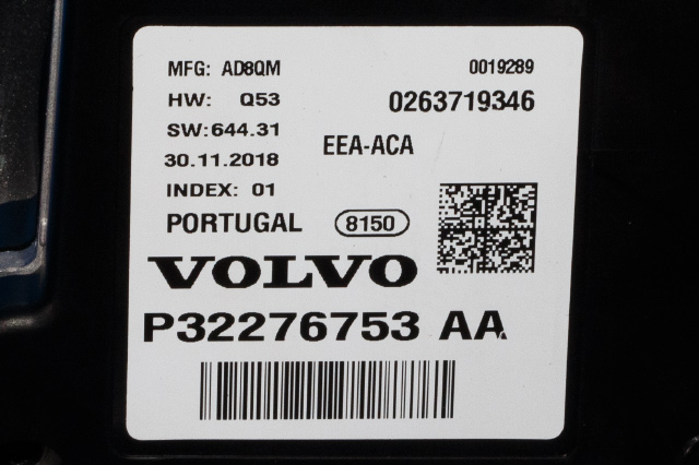 Instrumentpanel til Volvo V90 / V90 CC / S90 2016-->>  (VOLVO|P32276753|)