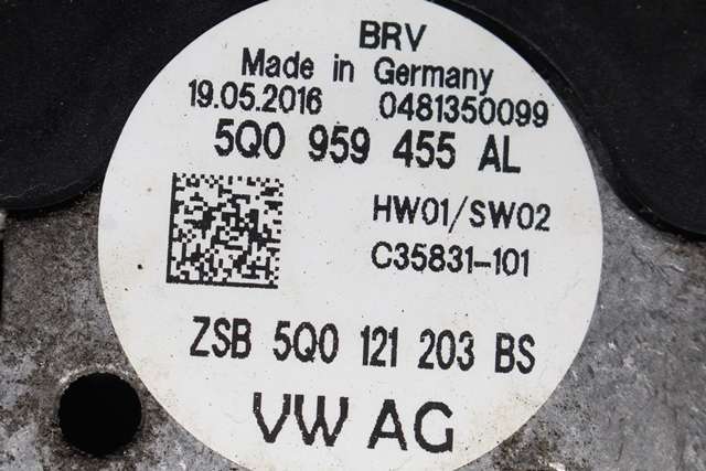 Kjølevifte til VW Golf VII 2012-2017 (Fase 1) (VAG|5Q0 959 455 AL|)