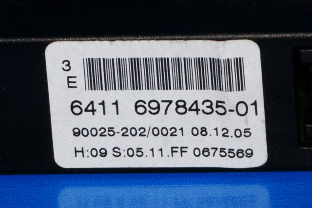 Varmeapparat betjening til BMW 5-Serie 2003-2010 (E60/E61) (E60/E61) (BMW|6 978 435|)