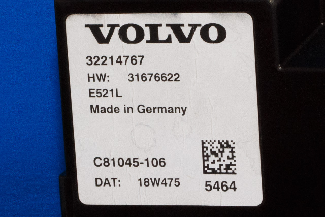 Styreenhet elektrisk bakluke til Volvo V90 / V90 CC / S90 2016-->>  (VOLVO|32214767|)
